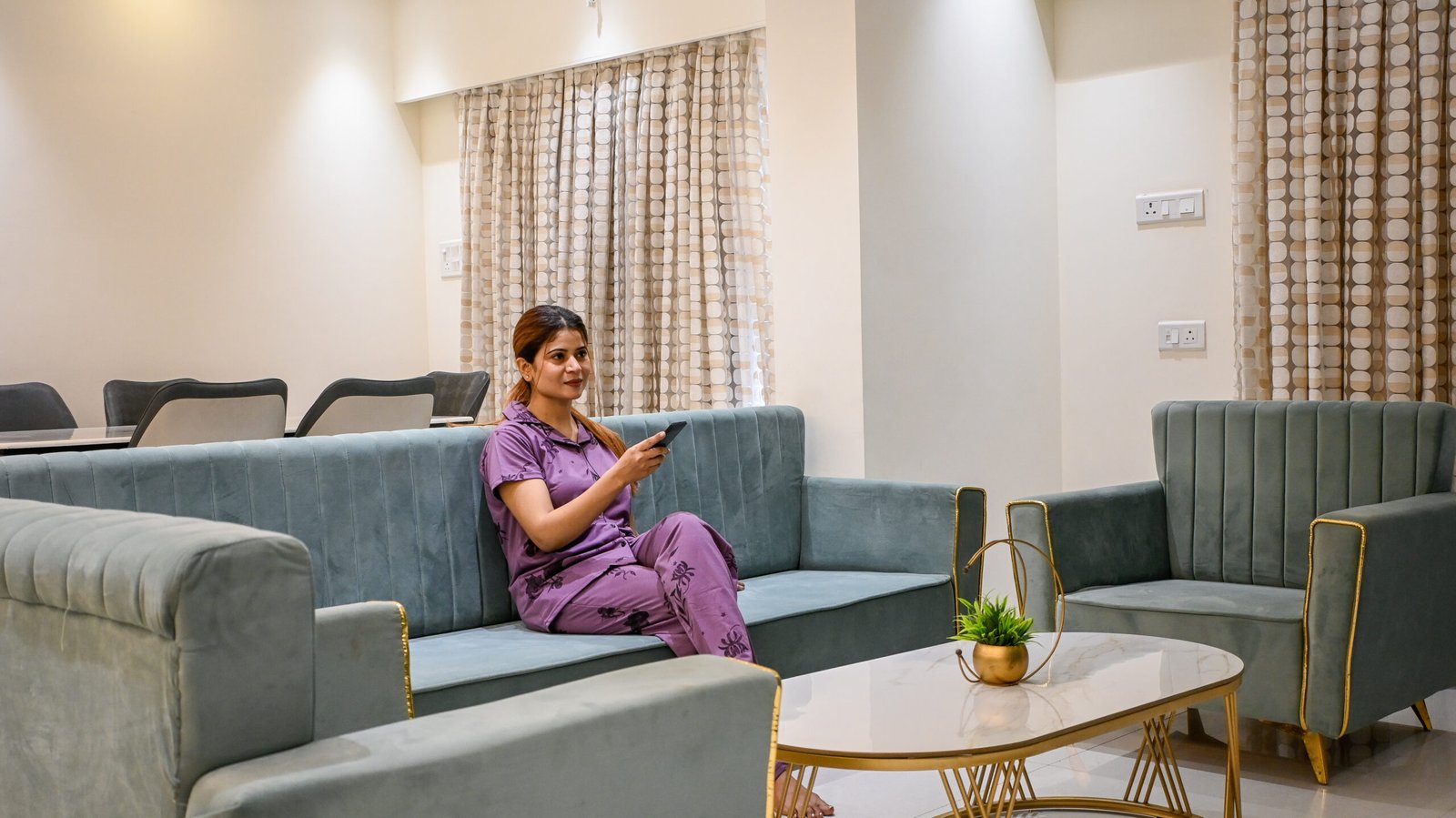 Interior design with comfort and sophistication